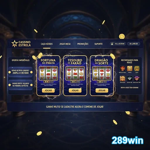 Imagem com diferentes jogos de casino, jogos ao vivo e slots